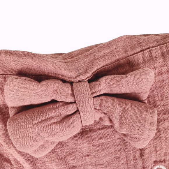 Muslin Car Seat Cover Pink Embroidered K - Picture 4 of 10